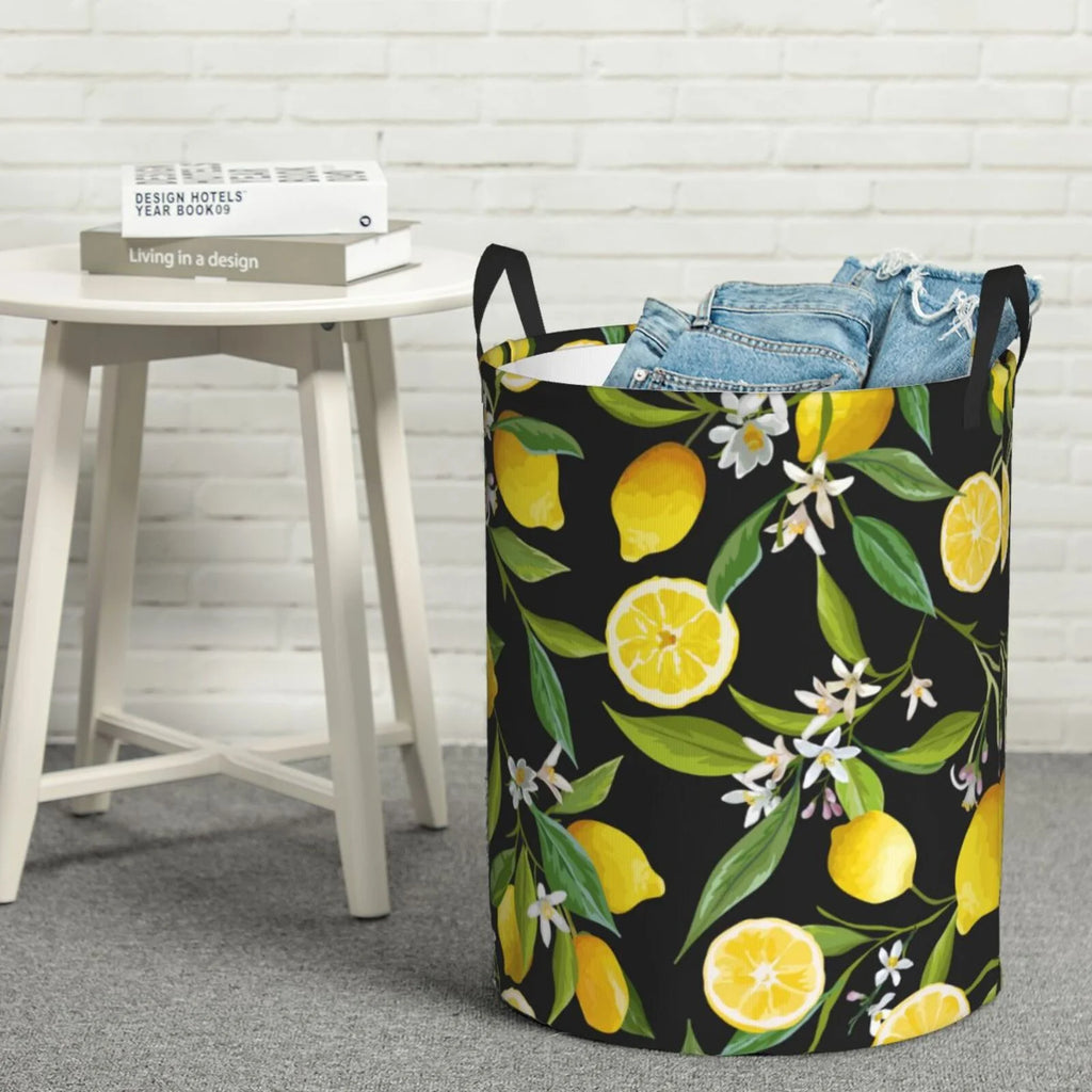 Round Laundry Hamper with Handles N540