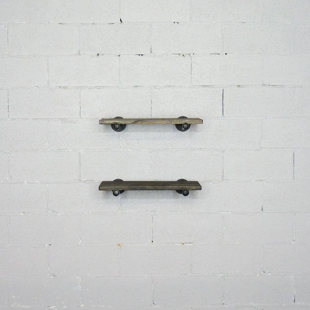 2-Piece Industrial Farmhouse Wall Shelf Set N802