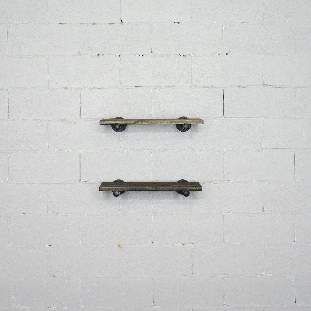 2-Piece Industrial Farmhouse Wall Shelf Set N802