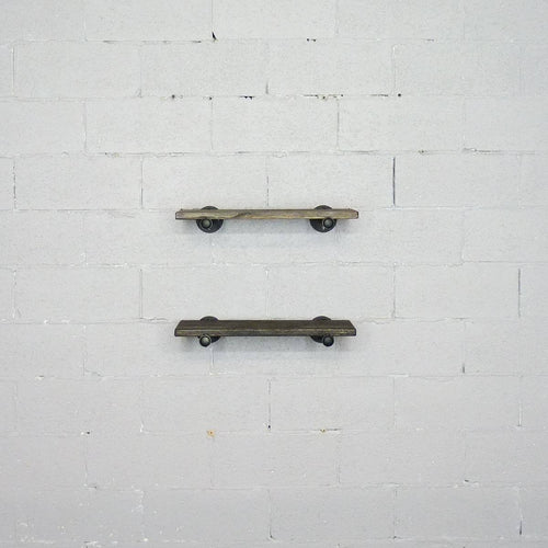 2-Piece Industrial Farmhouse Wall Shelf Set N802