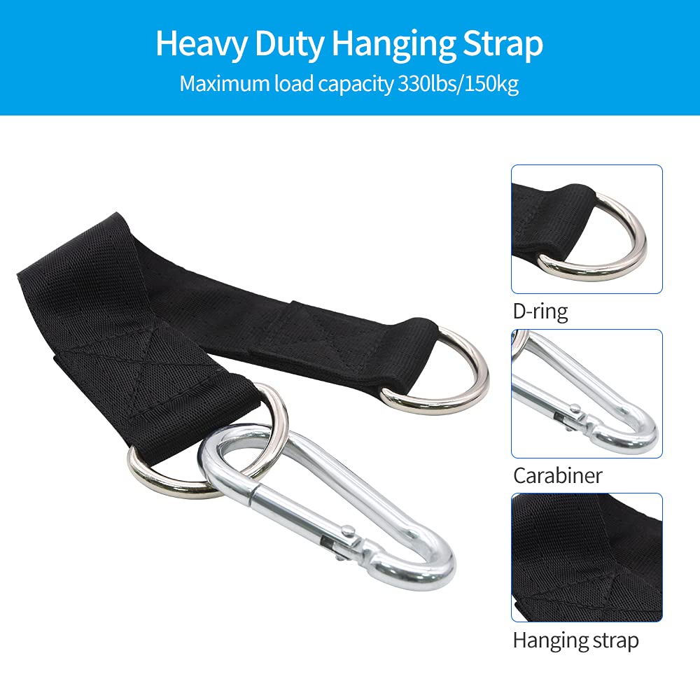 3.54in/90mm Gym Cable Pulley Wheel with Hanging Straps and Carabiner, 360 Degree Rotating Silent Pulley, Pack of 2 W337993
