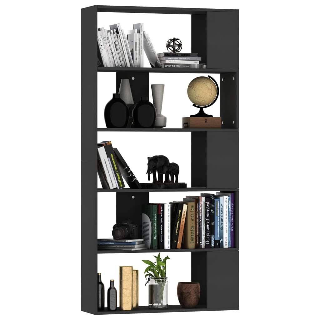 Gray Book Cabinet Room Divider Chipboard P1888