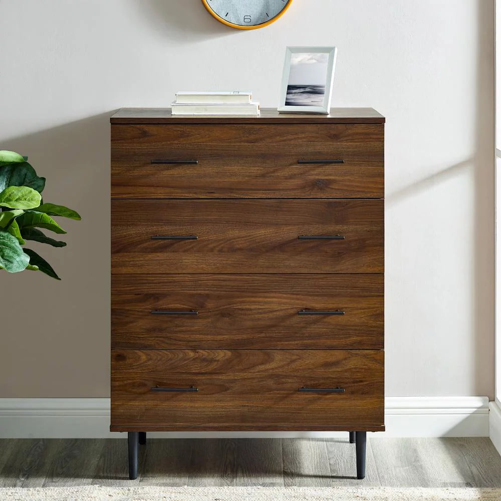 30" 4-Drawer Dark Walnut Bedroom Chest M508