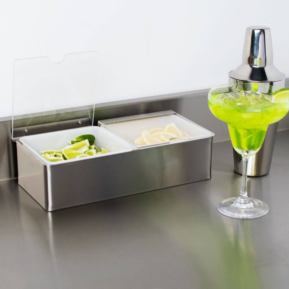 2 Quart Condiment Center with Notched Lids T807106