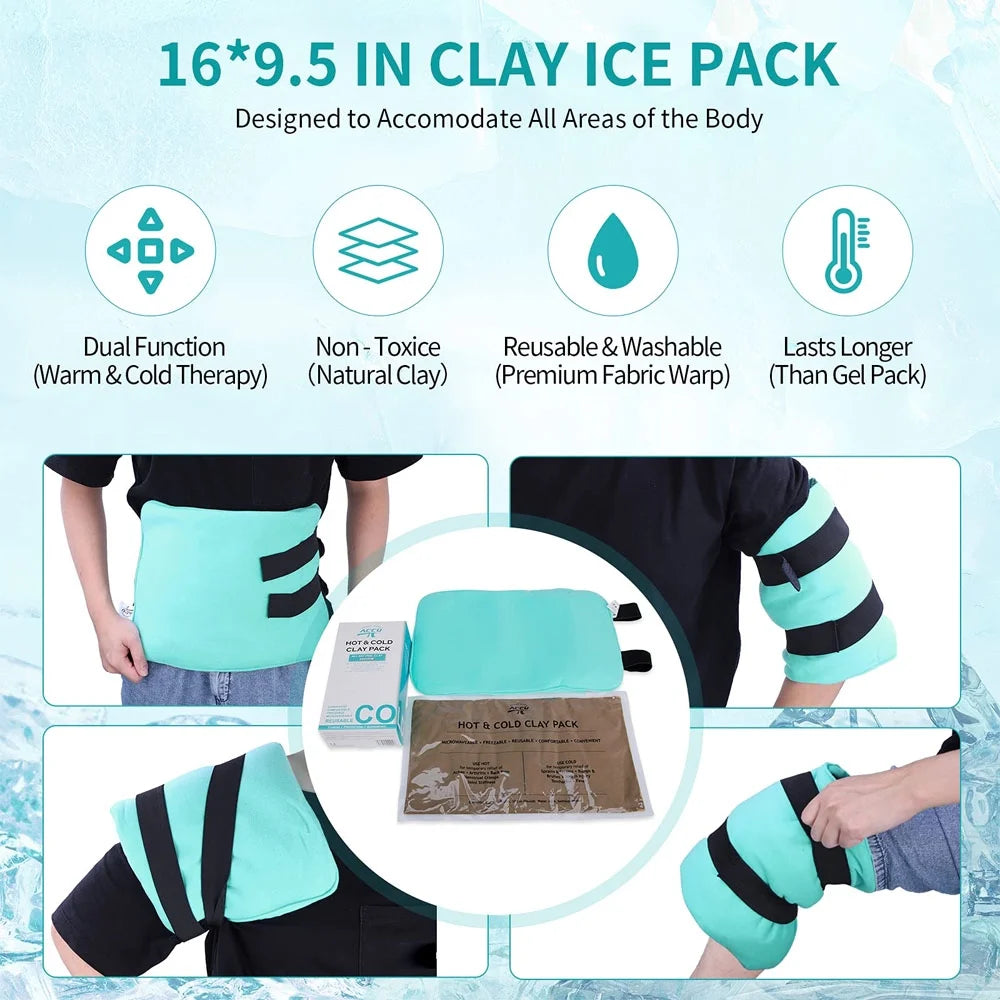 Reusable Clay Hot Cold Pack 16" x 9.5" F1149