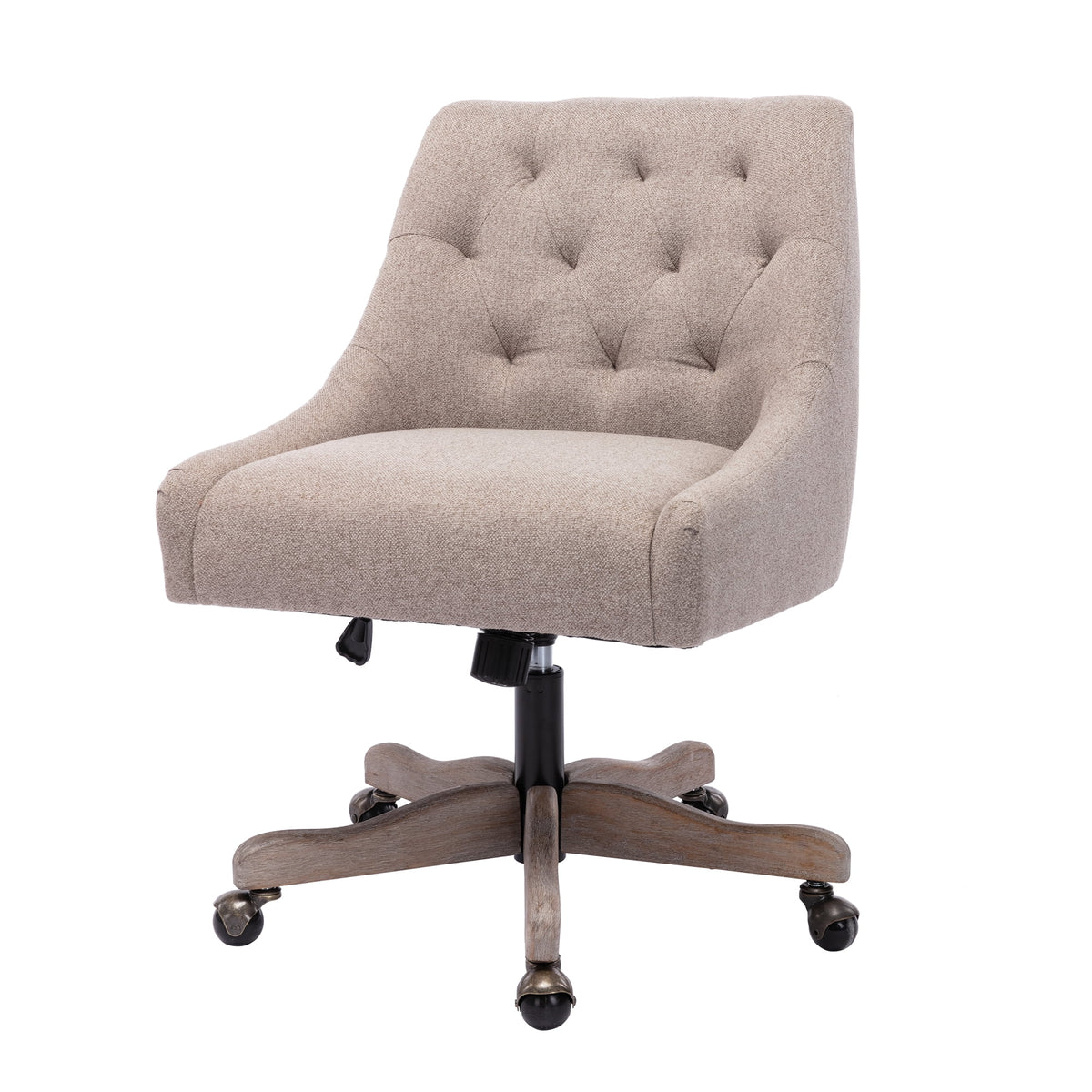 Swivel Home Office Desk Chair with Silver Foot Base O278