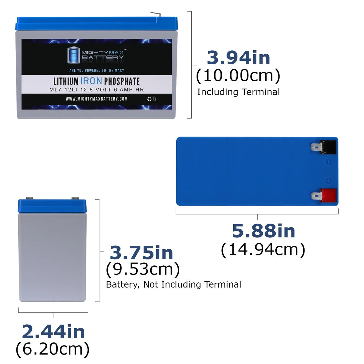 12V 7AH Lithium Replacement Battery S7216