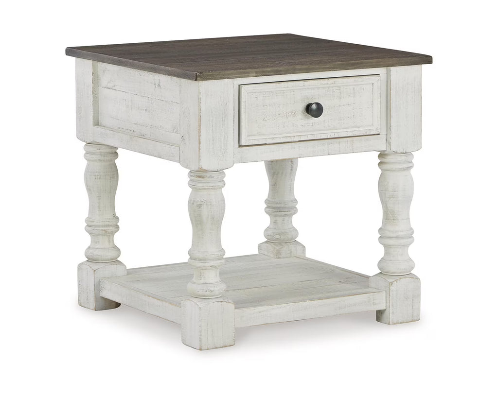 White/Gray End Table H601529