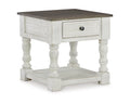 White/Gray End Table H601529