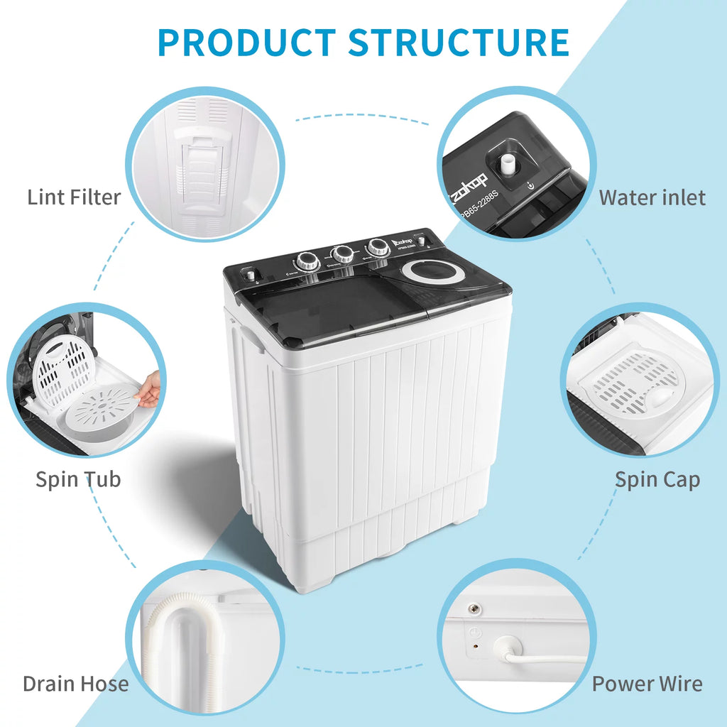 26Lbs Semi-automatic Twin Tub Washing Machine C483