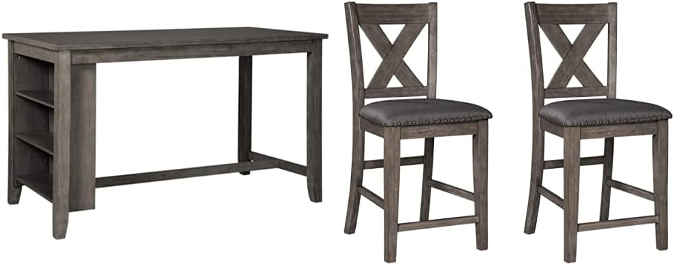 Counter Height Dining Table with Storage Q5233