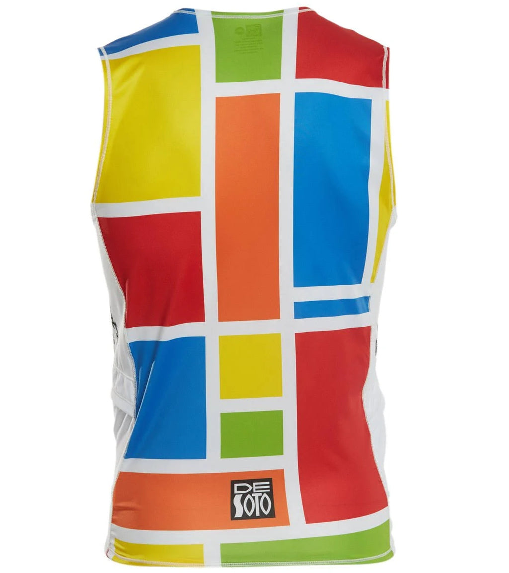 South Beach Mondrian Half Zip Tri Top E4836
