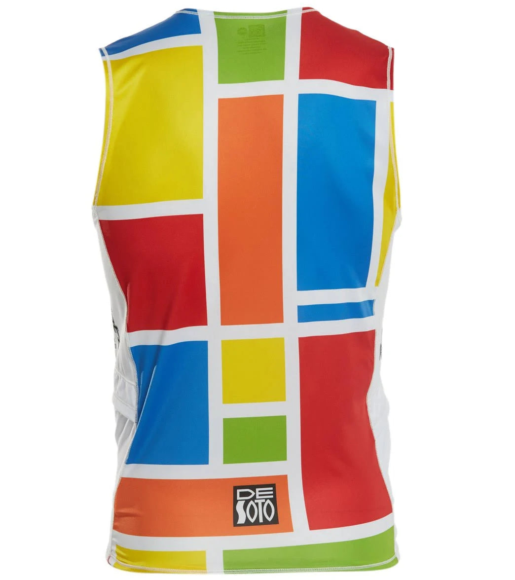 South Beach Mondrian Half Zip Tri Top E4836