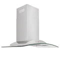 36 in. Convertible Vent Wall Mount Range Hood Stainless Steel Glass A5625