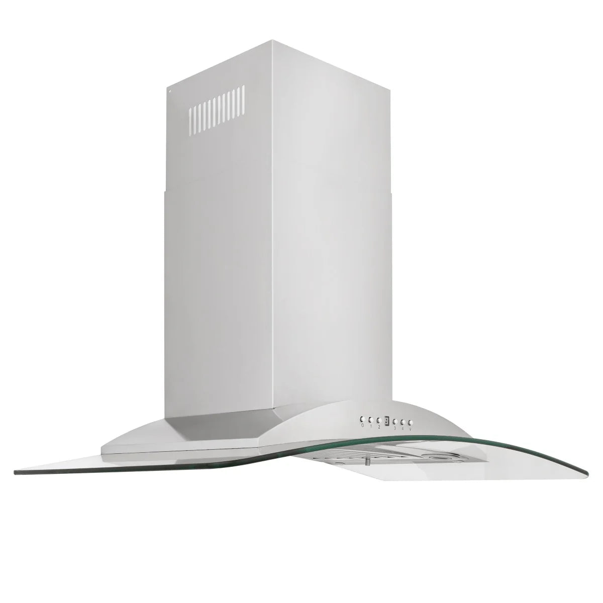 36 in. Convertible Vent Wall Mount Range Hood Stainless Steel Glass A5625