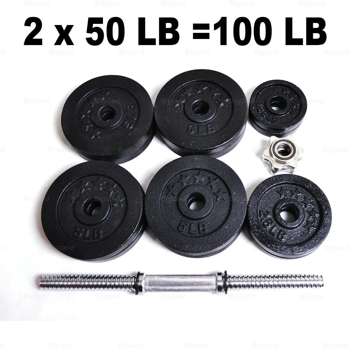 2 x 50lb Adjustable Dumbbells Set S8298