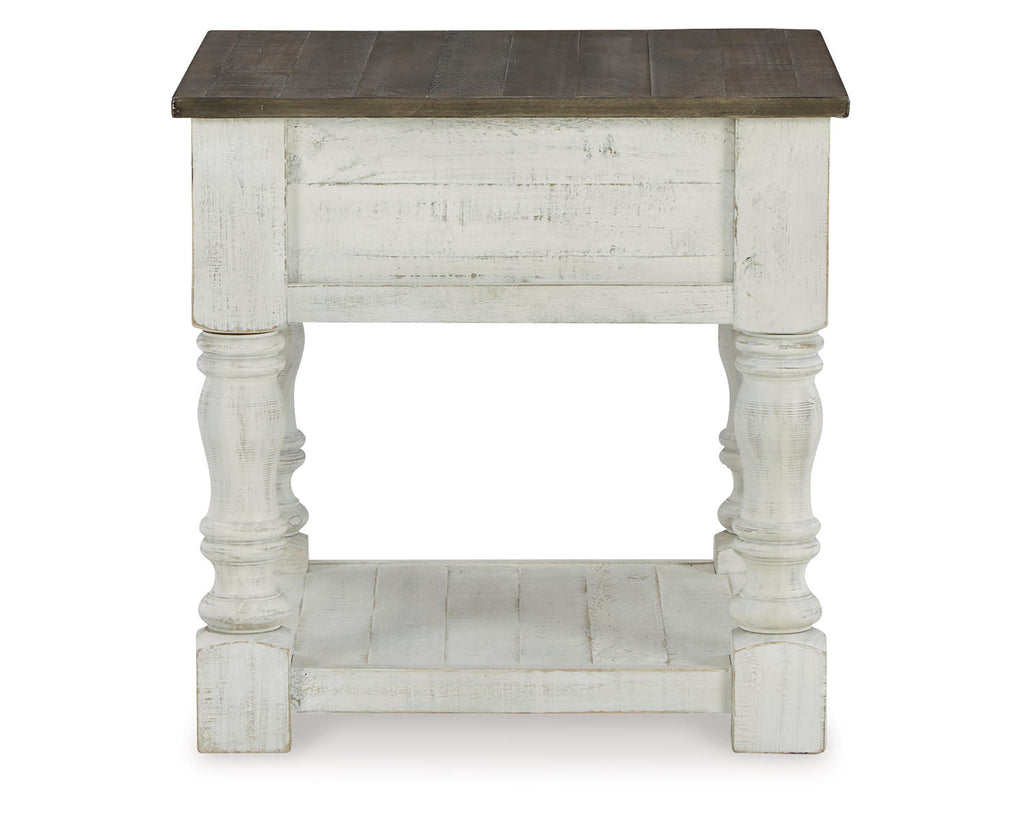 White/Gray End Table H601529