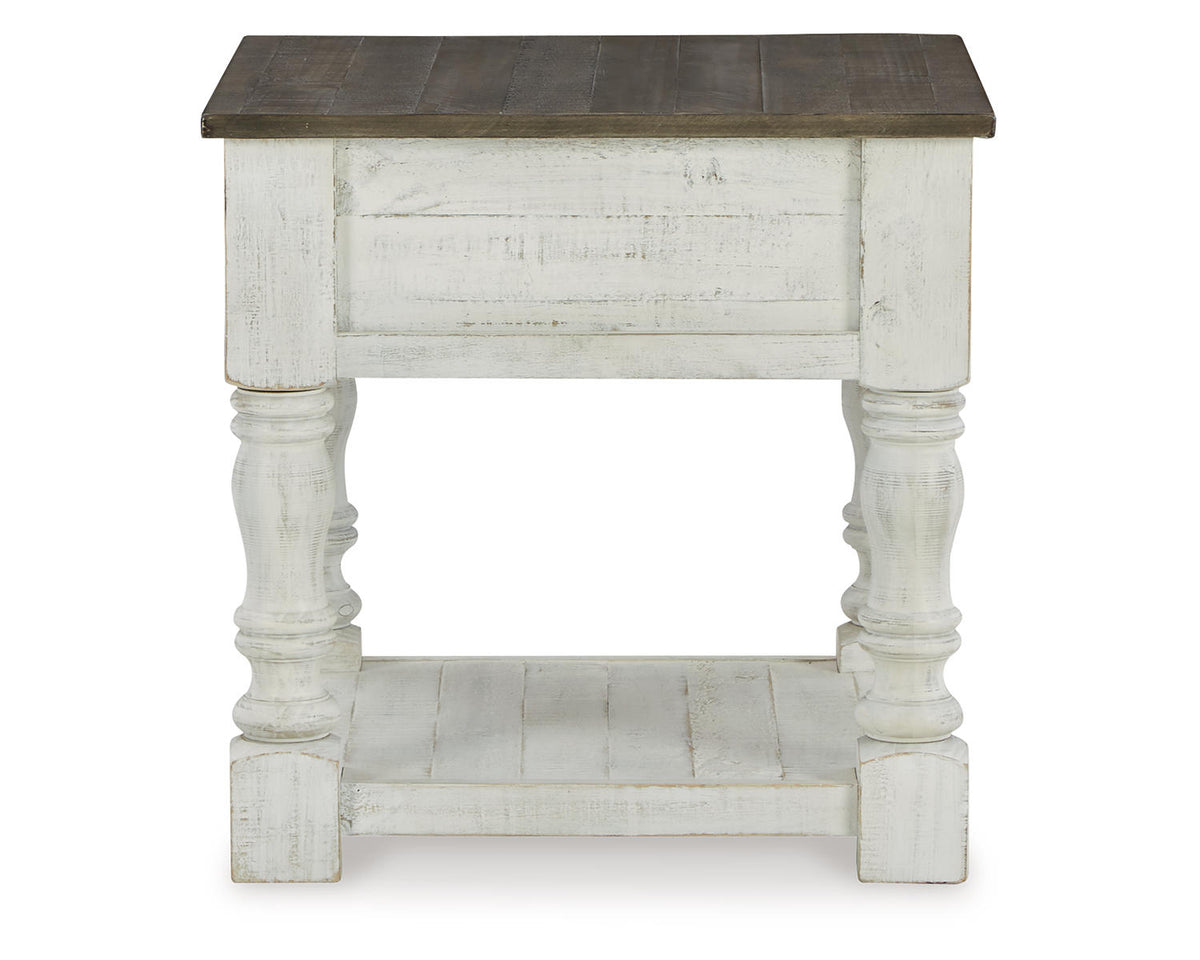 White/Gray End Table H601529