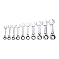 Metric Ratcheting Combination Wrench Set, 10 Piece K798
