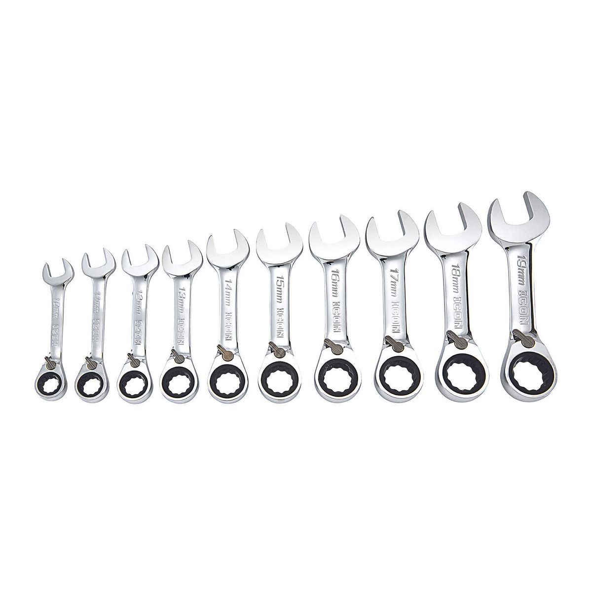 Metric Ratcheting Combination Wrench Set, 10 Piece K798
