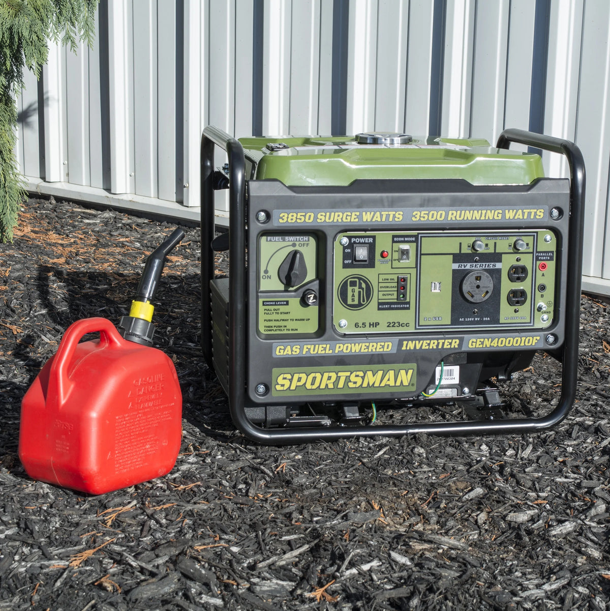 3850 Surge Watts Open Frame Portable Gasoline Inverter Generator K5734