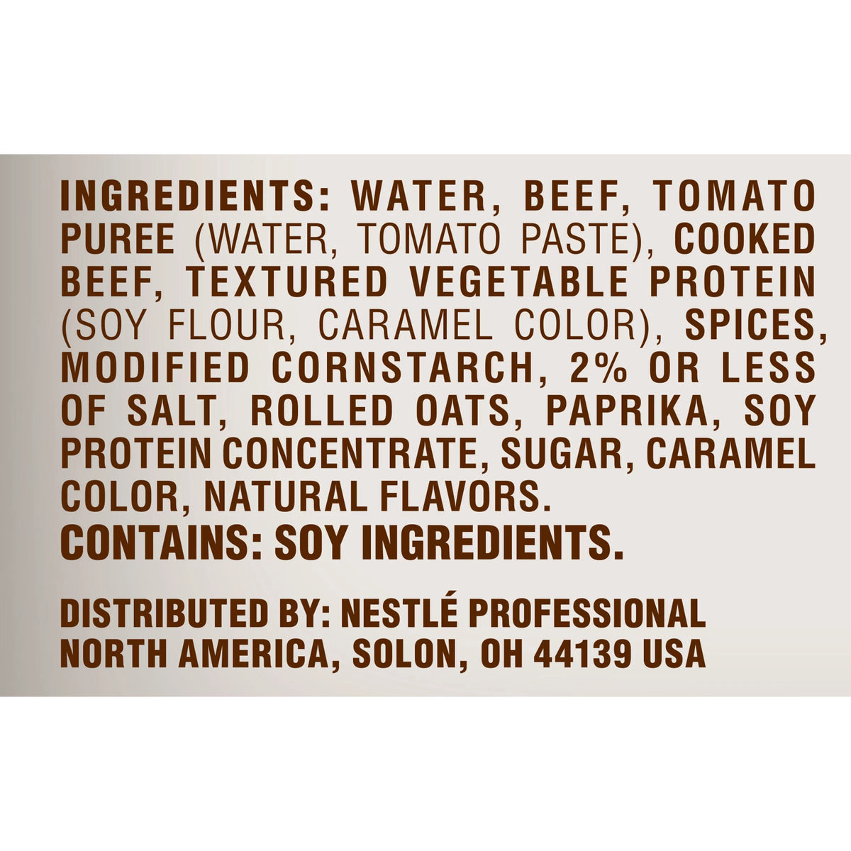 106 oz Chili Con Carne without Beans (6 pack) W7569