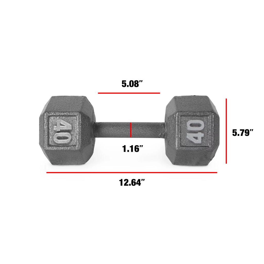 15lb Cast Iron Hex Dumbbell N4896