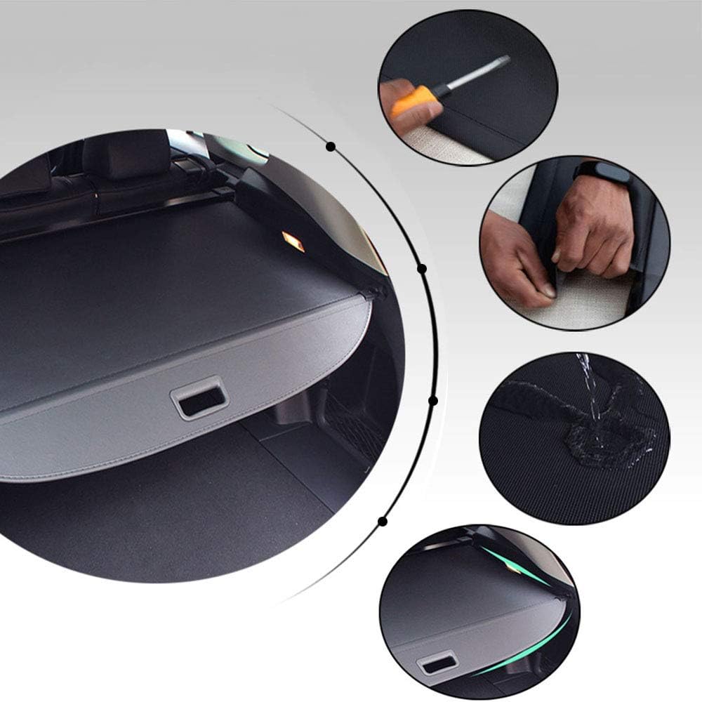 Retractable Cargo Cover Black Pack of 2 E9525