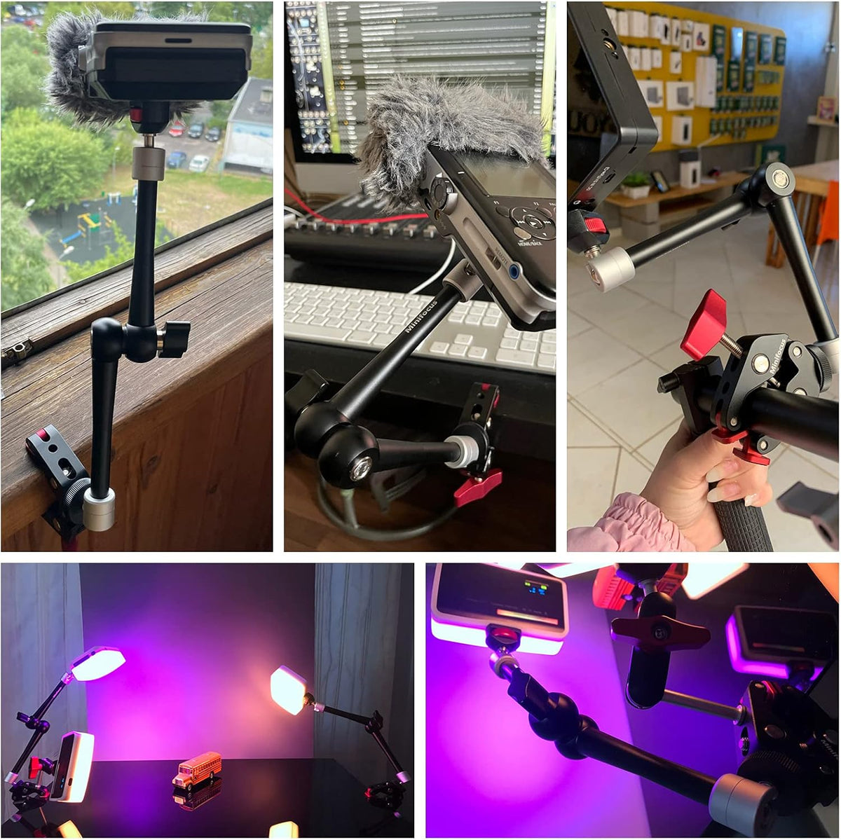 Articulating Friction Magic Arm Super Clamp Mount Kit U5088