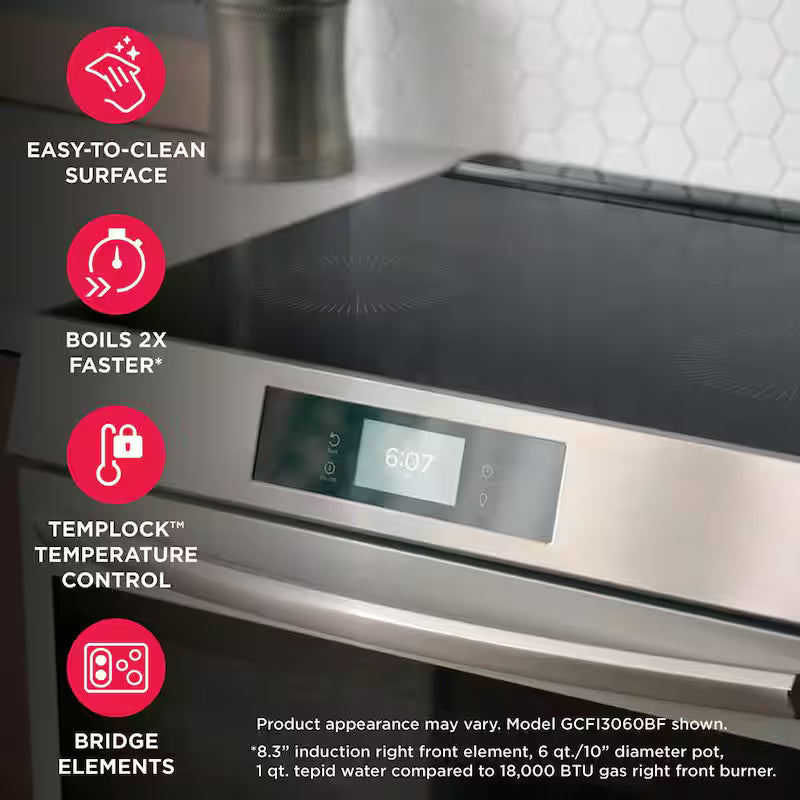 5.3 cu. ft. Induction Range with Convection in Stainless Steel F46189