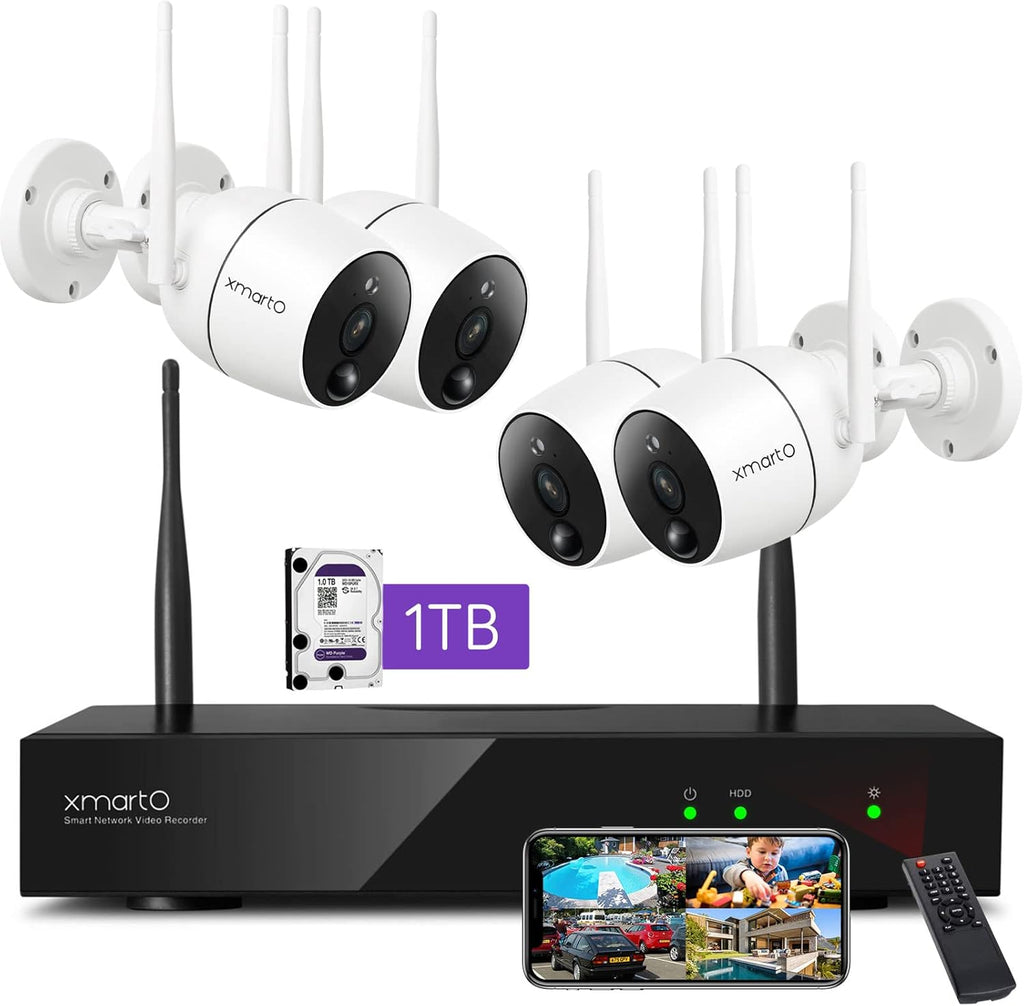2K HD Wireless Security Camera with Color Night Vision P4808