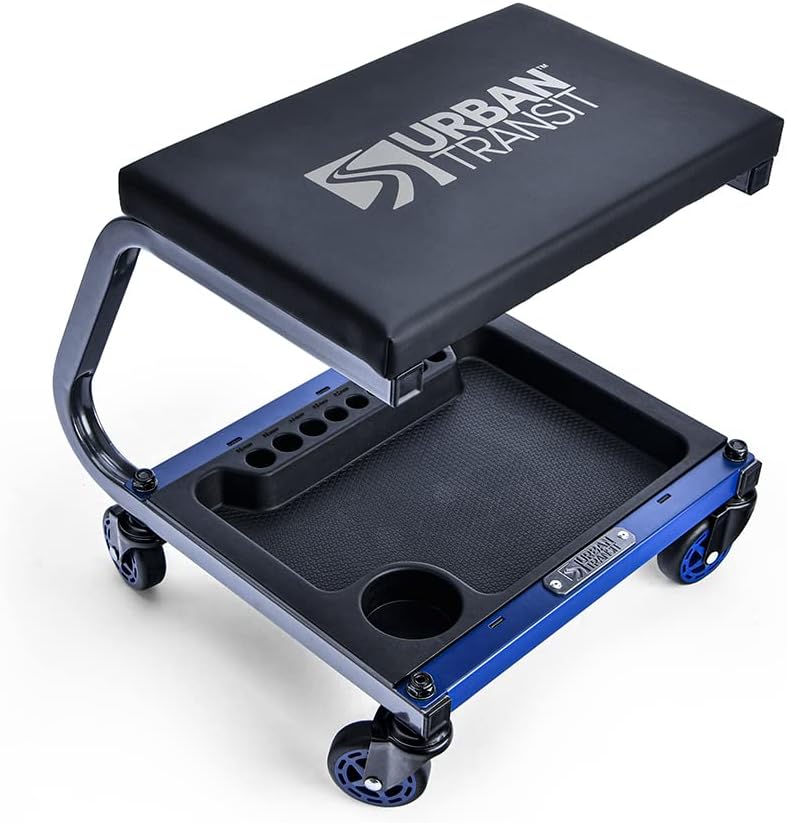 Fastback Shop Stool, 350 lbs. Capacity, Pack of 2 L5286