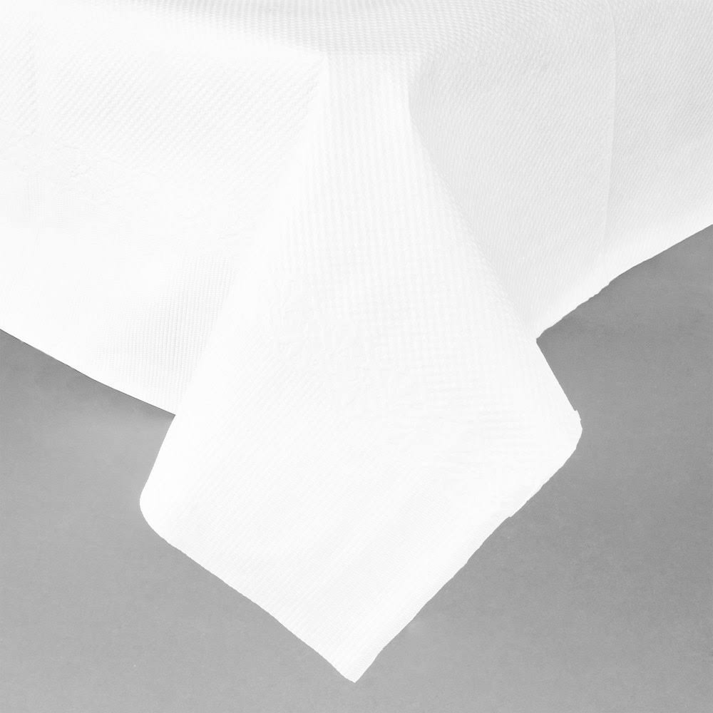 White Tissue Poly Table Cover - 50/Case E885632