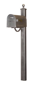 Swedish Silver Mailbox Post F337