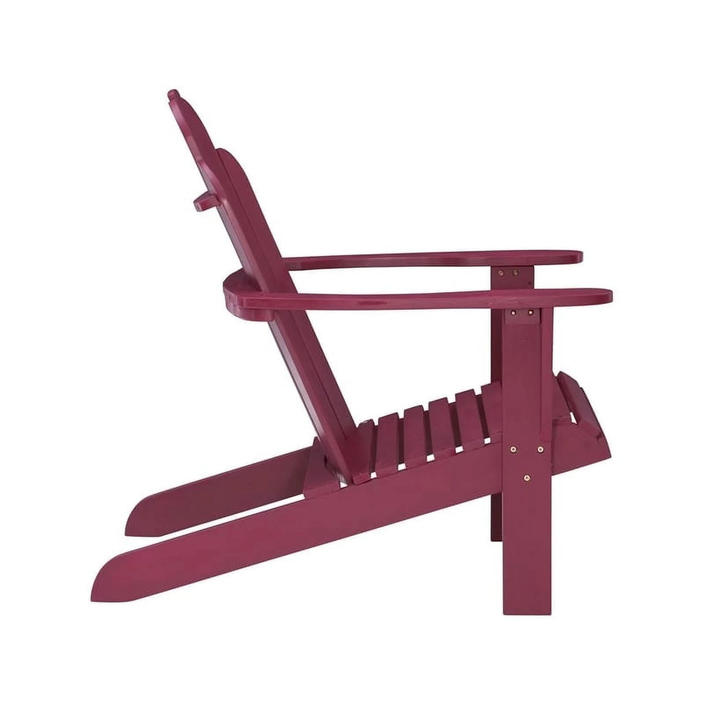 Red Wood Outdoor Chair with Arm Rests X103103