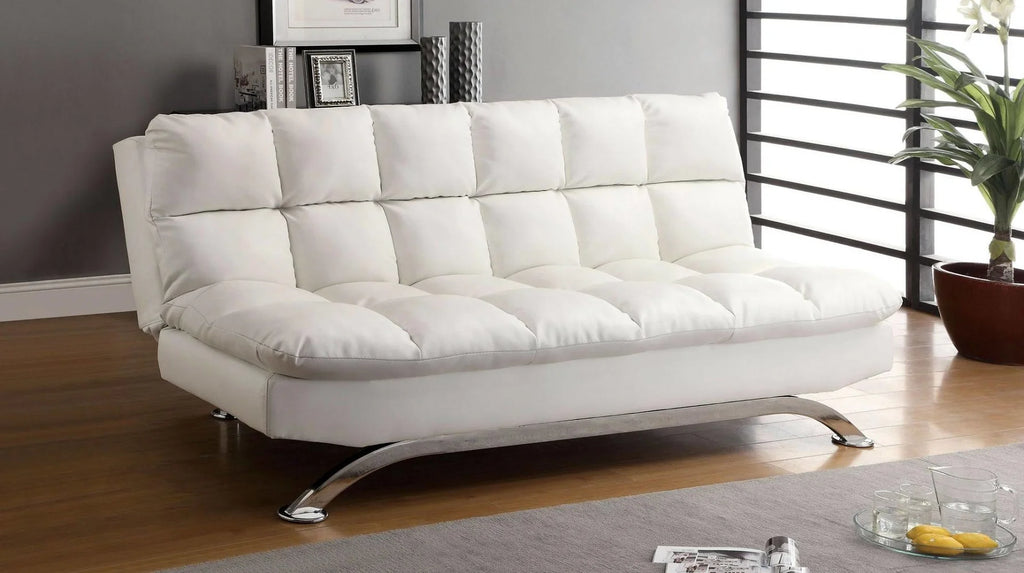 White Futon Sofa L955