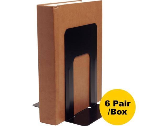 Jumbo Steel Bookends Black H9178