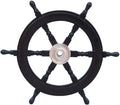 Decorative Wood and Brass Ship Wheel 24 Pack of 2 H851
