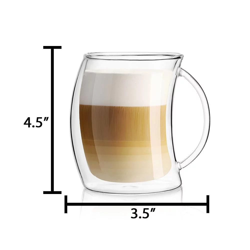 Double Wall Insulated Coffee Mug 13 oz Set of 2 N923