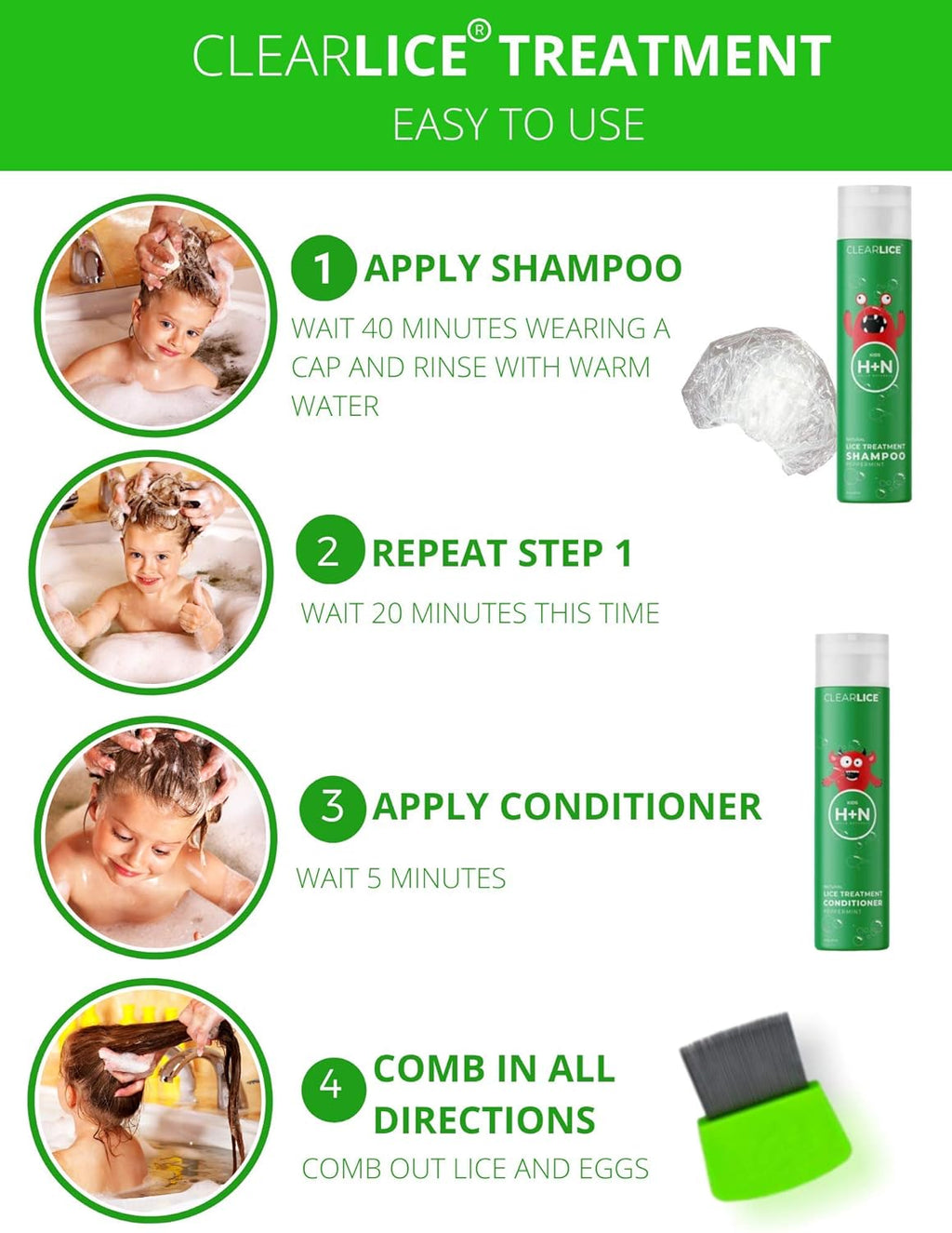 Head Lice Treatment Conditioner - 8 oz X616347
