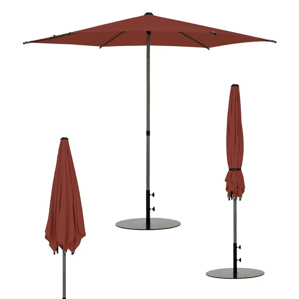 7.5ft Round Outdoor Market Umbrella with Push Button Tilt C25412