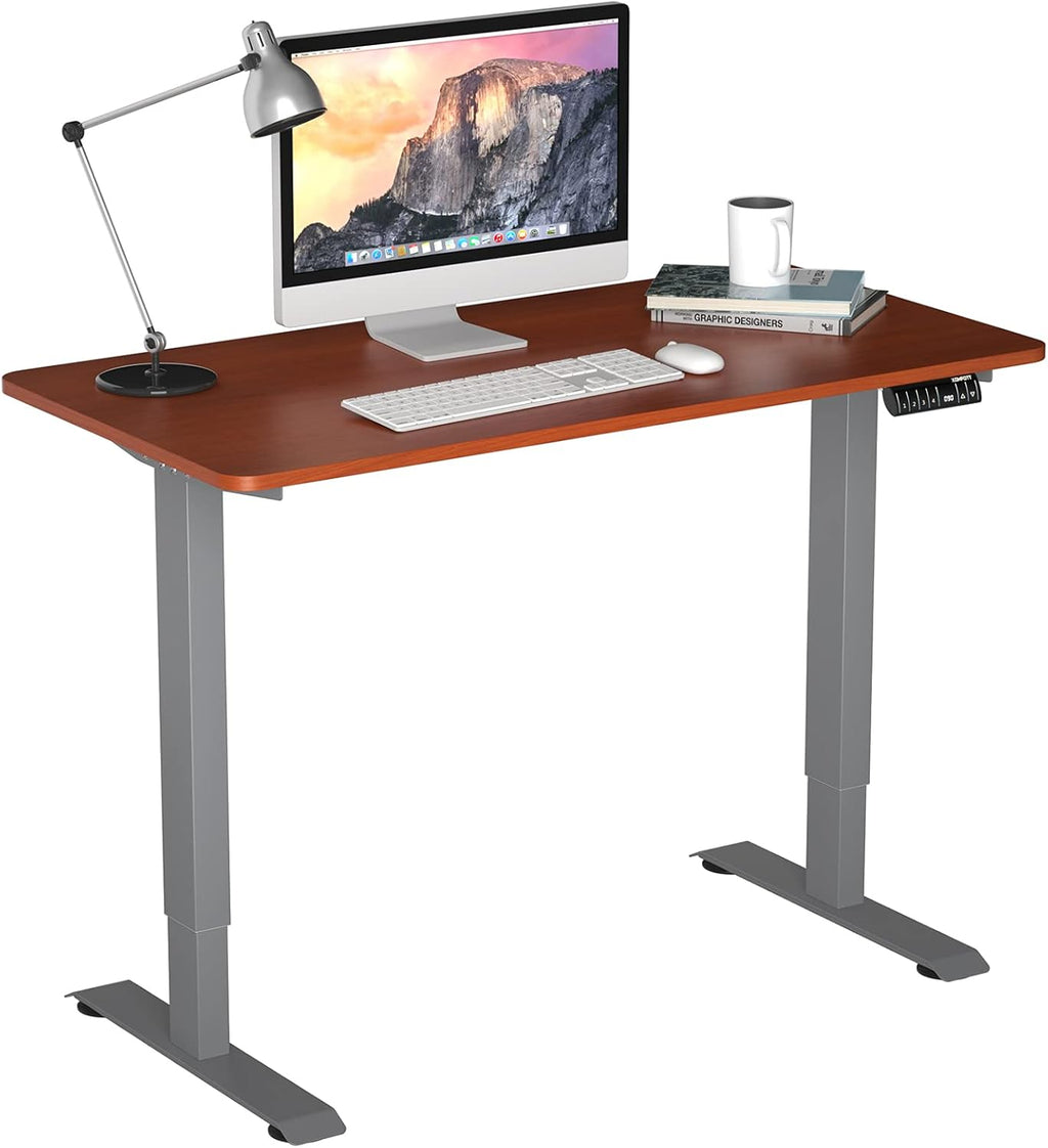 Electric Standing Desk with LED Memory Controller (Coffee) H5592