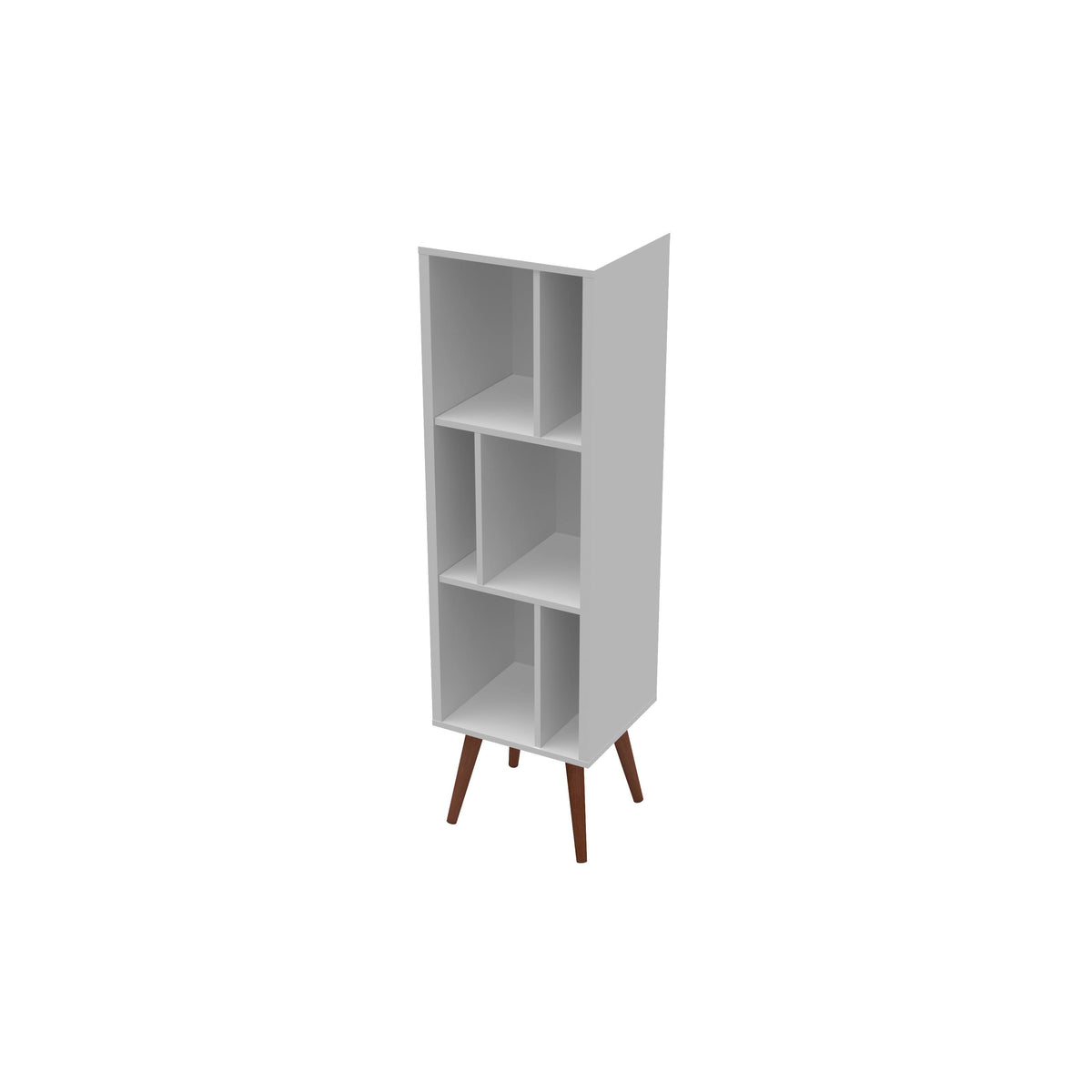 Large White Cubby Bookcase T157