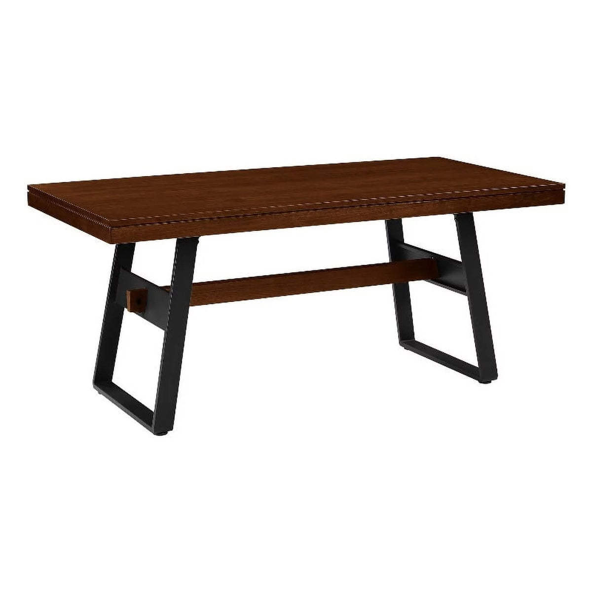 72" Dark Walnut Wood Dining Table E51354