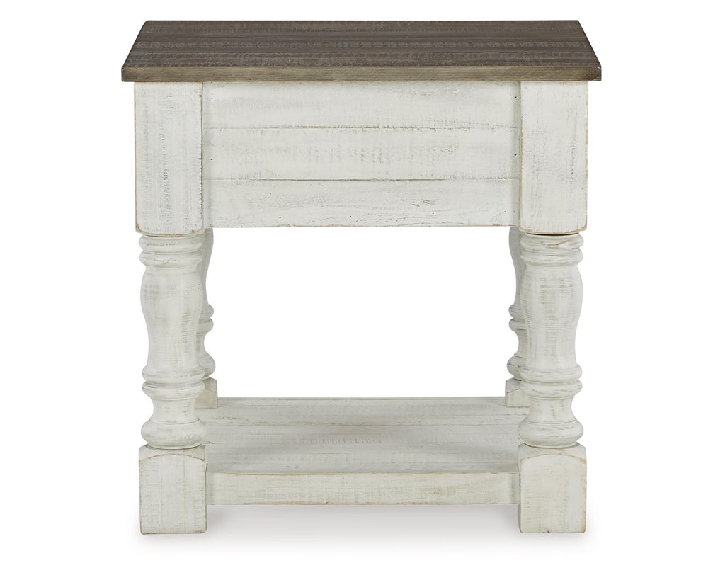 White/Gray End Table H601529