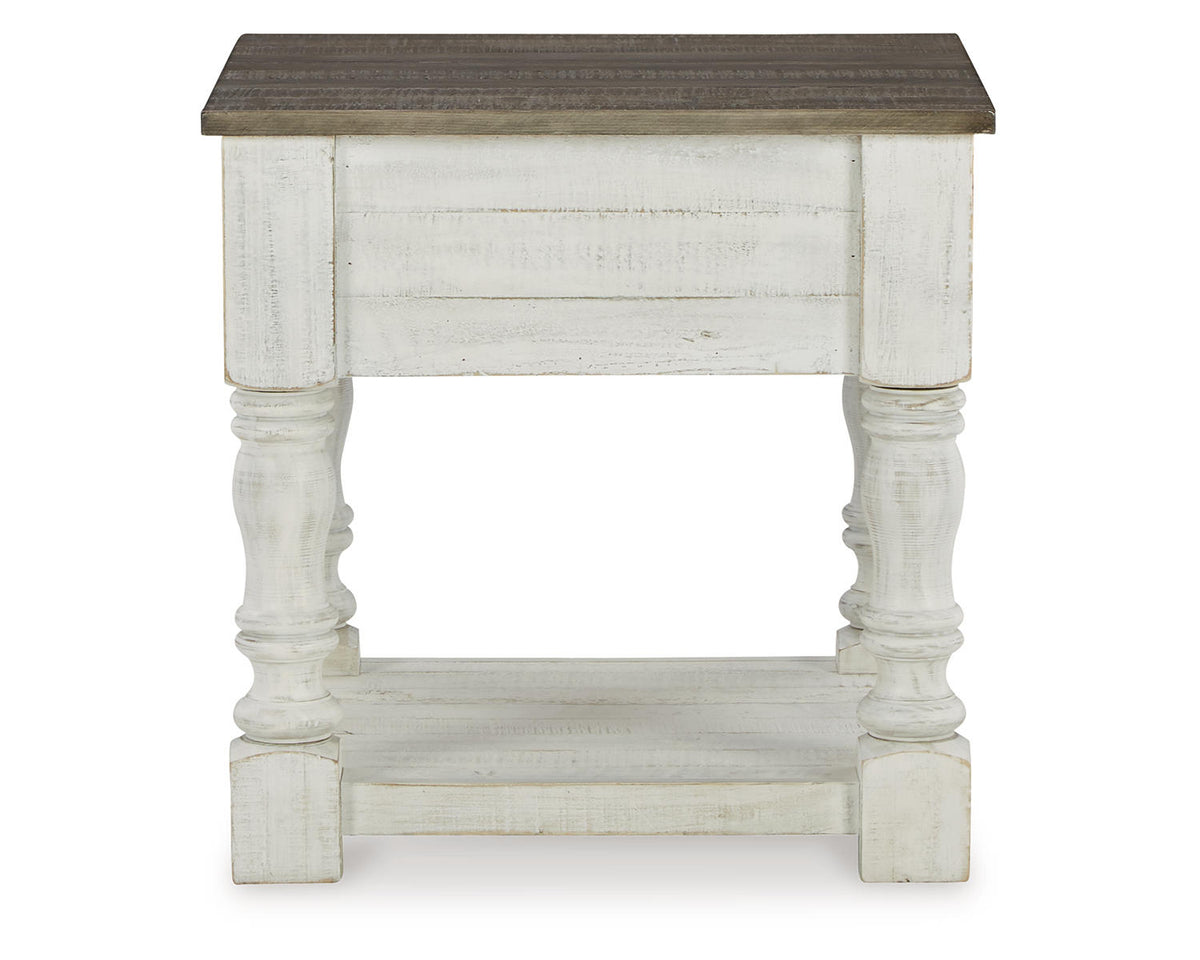 White/Gray End Table H601529