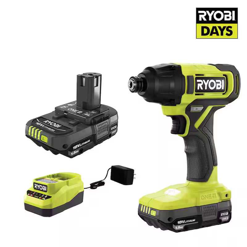 18V Cordless 1/4 in. Impact Drill/Driver Kit with 2 Batteries and Charger G719062