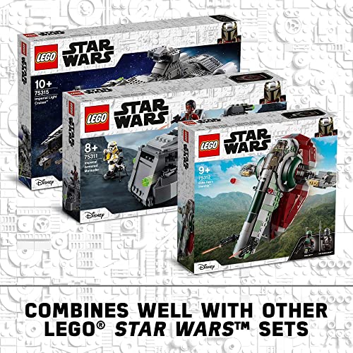 Boba Fett Starship Building Toy with Rotating Wings and 2 Minifigures J2107