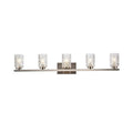 5 Light Bath Sconce with Clear Shade A848345