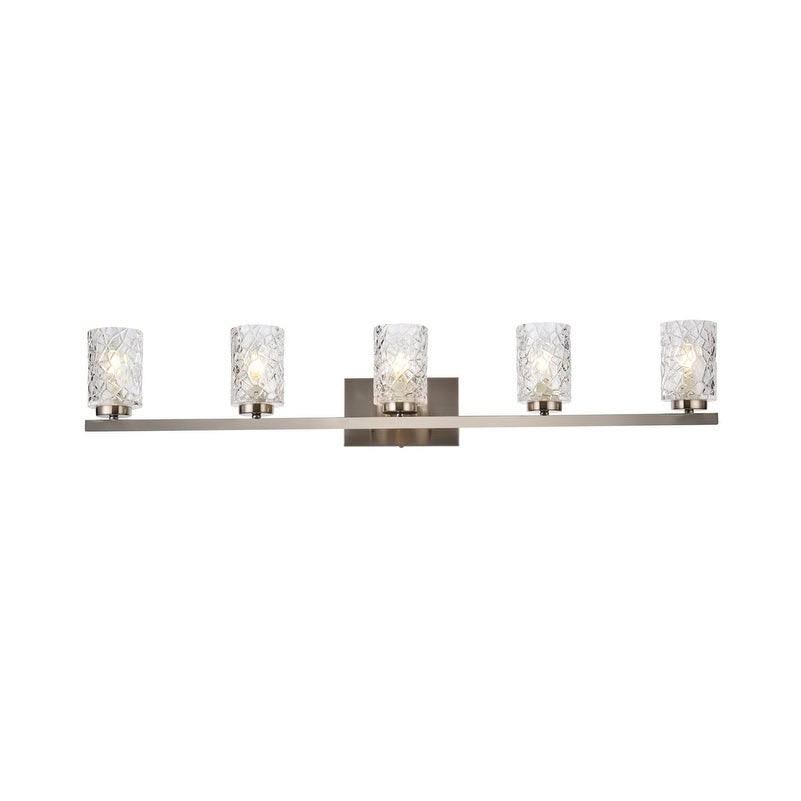 5 Light Bath Sconce with Clear Shade A848345